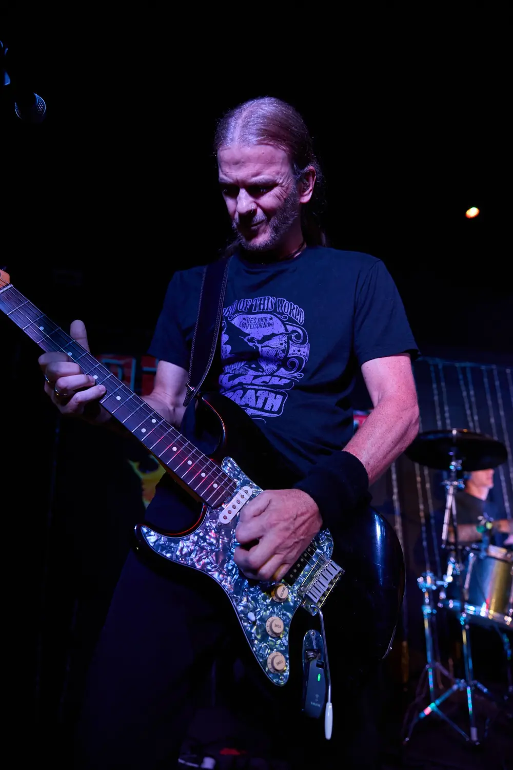Troy playing guitar live